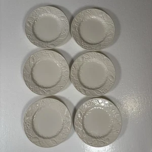 Menge 6 Mikasa Englisch Landschaft Dessertteller 6,5" DP 900 Weiß - Bild 1 von 7