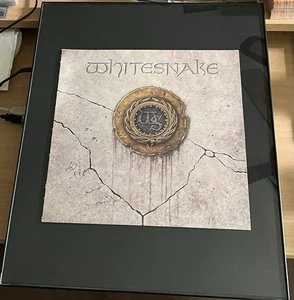 Rudy Sarzo Whitesnake Signed Album Cover w/ COA & Brand New Glass Frame - Wow! - Picture 1 of 9