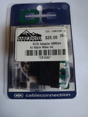 Scsi Adapter 68 Male To 50 Pin Male Int - Image 1 of 3