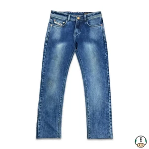 Vintage Diesel Jeans Mens 32x29 Blue Low Waist Straight Fit Medium Wash Denim - Picture 1 of 8