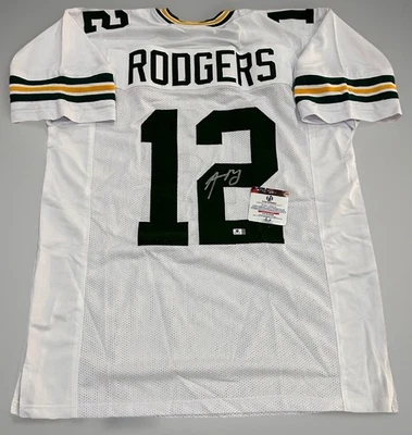 Camiseta firmada por Aaron Rodgers. Certificado de autenticidad global. Green Bay Packers Foto 1 de 4