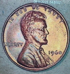 Centavo Lincoln 1960 fecha pequeña con bonito tono original - libro de colección listo - Imagen 1 de 2