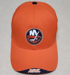 New York NY Islanders Orange Fitted Hat NHL - Picture 1 of 6