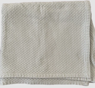 Restauración Hardware Diamante Matelasse Cobertor Manta Queen Completo Verde 96" Foto 1 de 4