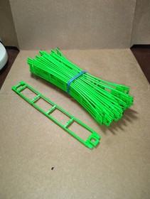 24 K'NEX GreenRoller Coaster Track Pieces 8" Straight Micro Part KNEX