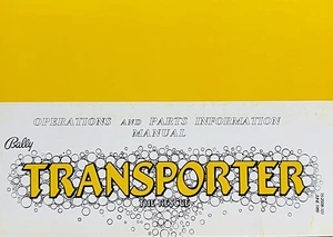 Bally Transporter the Rescue Pinball Machine Game Manual Schematics ORIGINAL - Picture 1 of 3