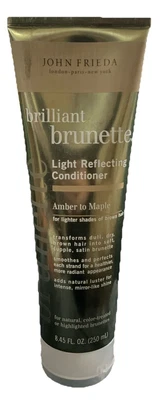 John Frieda Brilliant Brunette Light Reflecting Conditioner Amber To Maple 8.45 - Image 1 of 2