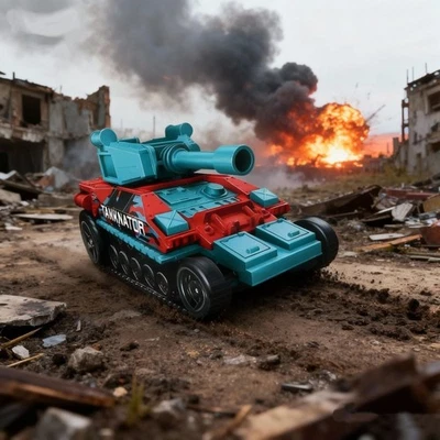 1:48 Hot Wheels Die Cast Toy Cars Tank Model for Boys Gift Decoration - Image 1 of 4