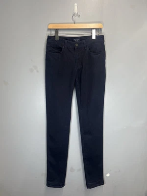 Pantalones de mezclilla ajustados ajustados para mujer Armani talla 29 azul oscuro índigo elástico W30 L35 Foto 1 de 4