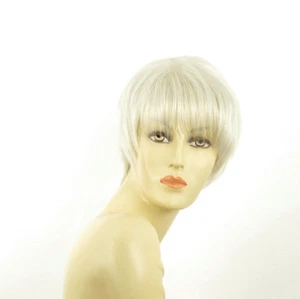 Perruque femme blanche cheveux lisses ref LOUISE 60 - Picture 1 of 8
