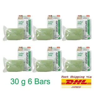 X6 Oxe'Cure Sulfur Soap Clean Reduce Acne Treatment Face Back & Chest Skin 30g - Picture 1 of 7