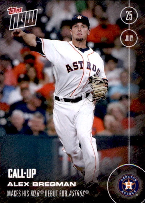 2016 Topps Now Alex Bregman Houston Astros Call-Up #287 Run of 2,310 - Image 1 of 1