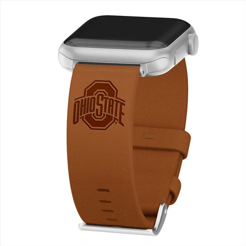 Ohio State Buckeyes Leather Band Compatible With the Apple Watch Cover