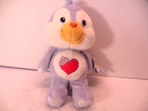 2002 Cozy Heart Penguin 20th Anniversary 8" Care Bear Cousins Beanie Plush - Picture 1 of 5