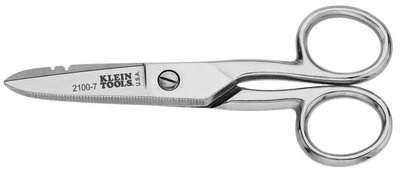  Klein Tools 2100-7 Electrician's Scissors - Stripping Notches  - Image 1 of 4