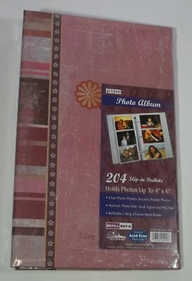 Pioneer Photo Album 198 4" x 6"  slip-in Pockets Style STC-204 w/ 33 RST-6 Pages - Image 1 of 4