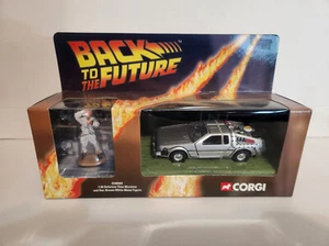 1:36 Corgi CC05501 Back To The Future DeLorean DMC 12 with Doc Brown NEW - Picture 1 of 7
