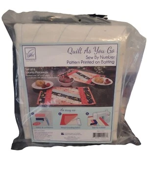 June Tailor Home Quilt As You Go Placemats (6) (C) -Jakarta Grannycore  - Image 1 of 4