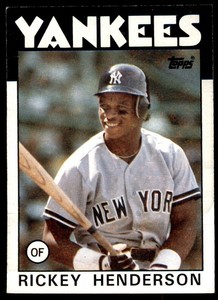 1986 TOPPS RICKEY HENDERSON NEW YORK YANKEES #500