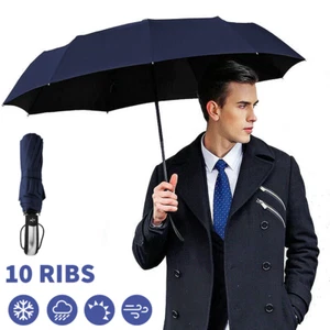 Regenschirm Automatik Stabil Sturmsicher Windfest Herren Damen Taschenschirm - Bild 1 von 7