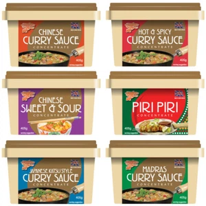 GoldFish Chinese Curry Sauce - Sweet & Sour, Madras, Piri (Choose 4 Tub)  - Picture 1 of 7