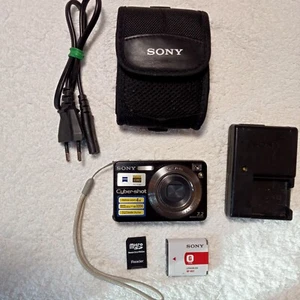 Sony Cyber-shot DSC-W120 7,2MP Digital Camera-Black ,Tested,charger,memory card - Picture 1 of 16
