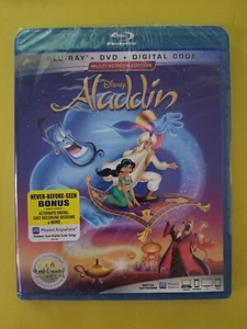 NEW - Aladdin (Blu-ray 1992) Disney Animated Cartoon - Robin Willams - Imagen 1 de 1