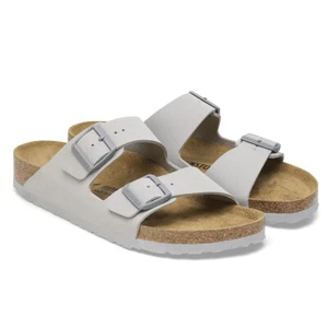Sandali BIRKENSTOCK Arizona Uomo Grigio ciabatte pelle 40 41 42 43 44 45 46 47 - Imagen 1 de 7