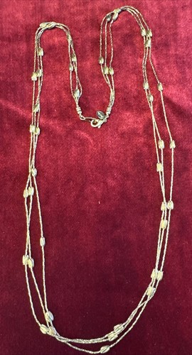 VETEMENTS "Ralph Lauren Collana Perline 3 fili color oro 30""