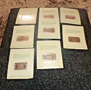 Lot of 8 1000 Years of British Monarchy Franklin Mint Silver Bars total 1+ lb - Picture 1 of 8