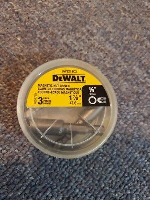 DeWALT 1/4" Magnetic Nut Setter 1-7/8" long DW2218C3 - 1 Pack Of 3 Bits=3 Bits - Image 1 of 2