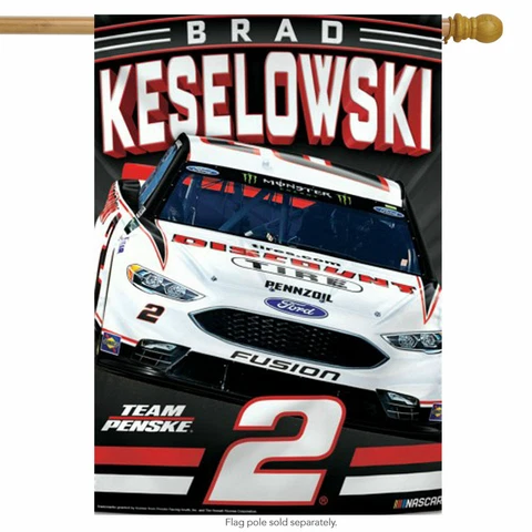 Brad Keselowski 28" x 40" Vertical Flag Cover
