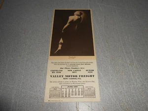 ANTIGUO DE COLECCIÓN 1936 TINK BLOTTER VALLEY MOTOR FREIGHT - PUBLICIDAD ARRIESGADA MUJER DESNUDA - Imagen 1 de 5