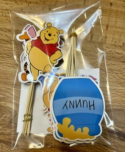 Pooh Bear Winnie The Pooh Cupcake Toppers Lot Of 12 - Picture 1 of 6