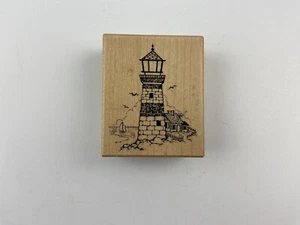Lighthouse psx rubber wood stamp card making scrapbooking paper crafts - Picture 1 of 4