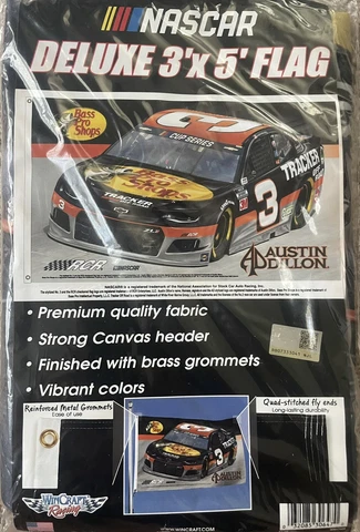 Austin Dillon #3 Bass Pro Shops Flag - 3x5 - BRAND NEW Cover