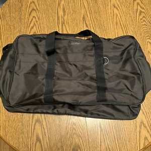 Calvin Klein Duffel Bag, Brown with Logo Big Travel Bag GR66 - Picture 1 of 7