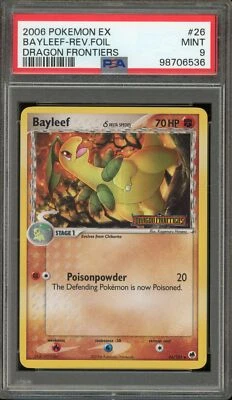 Pokemon Bayleef EX Dragon Frontiers Reverse Holo #26 PSA 9 Mint - Image 1 of 2