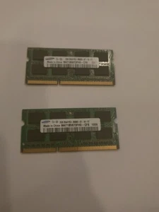 Mac / PC Laptop Memory - 4GB Kit (2 x 2GB Modules) Samsung 2Rx8 PC3 - 8500s DDR3 - Picture 1 of 3