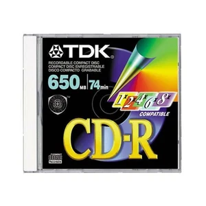 TDK Recordable Compact Disc 650 MB - 4 PACK - Picture 1 of 1