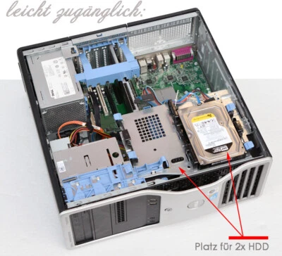 PROFES. COMPUTER DELL PRECISION T3500 CPU INTEL XEON 3Ghz W3550 RS-232 LPT SATA - Bild 1 von 4