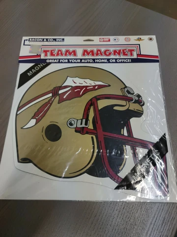 Officially Licensed NCAA Florida State Seminoles Large Team Helmet Car MAGNET Cover