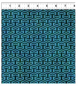 Ciencia ficción: Ocean Chevron - telas al principio vendidas por yarda/10SCI - Imagen 1 de 1