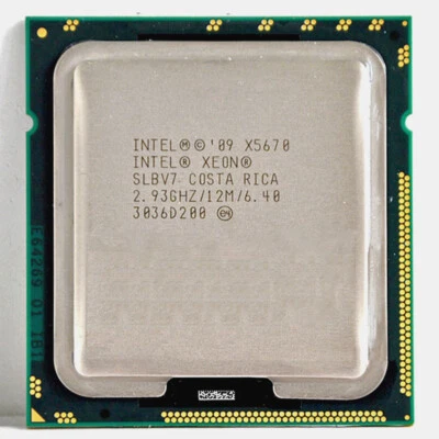 Intel Xeon X5670 2.93 GHz Six-Core 12 Threads SLBV7 LGA 1366 95 W CPU Processor - Image 1 of 4