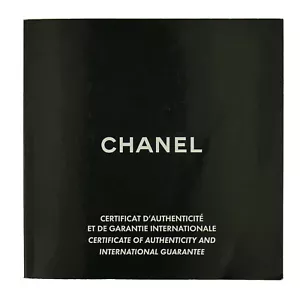 CHANEL CERTIFICATE OF AUTHENTICITY / INT'L GUARANTEE BOOKLET - OPEN CERTIFICATE - Picture 1 of 3