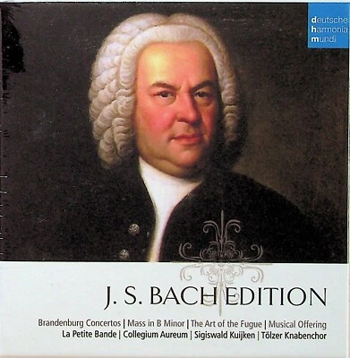 J.S BACH EDITION -Brandenburg Concertos, Mass 10-CD (NEW) Sigiswald Kuijken RARE - Bild 1 von 3