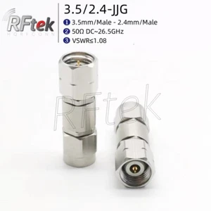 Precision 3.5mm Male To 2.4mm Male 26GHz Microwave test adapter MMWave connector - Picture 1 of 2