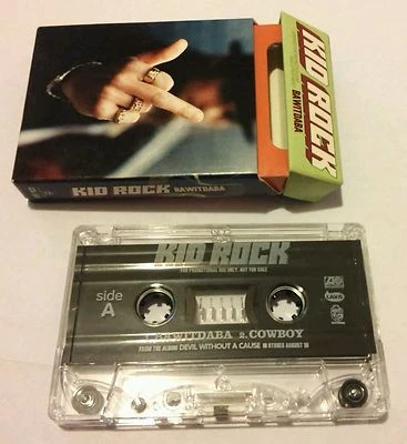 RARE - KID ROCK BAWITDABA COWBOY - CASSETTE TAPE SINGLE - CIGARETTE PACK DESIGN - Image 1 of 4