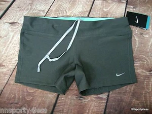 Pantalones Cortos Nike Para Mujer 542214 Filamento Niño Correr Yoga Tenis Entrenamiento Gris - Imagen 1 de 19