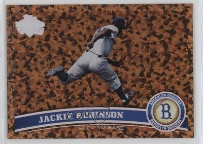 2011 Topps Legend Variation Cognac Diamond Anniversary SP Jackie Robinson HOF - Image 1 of 2